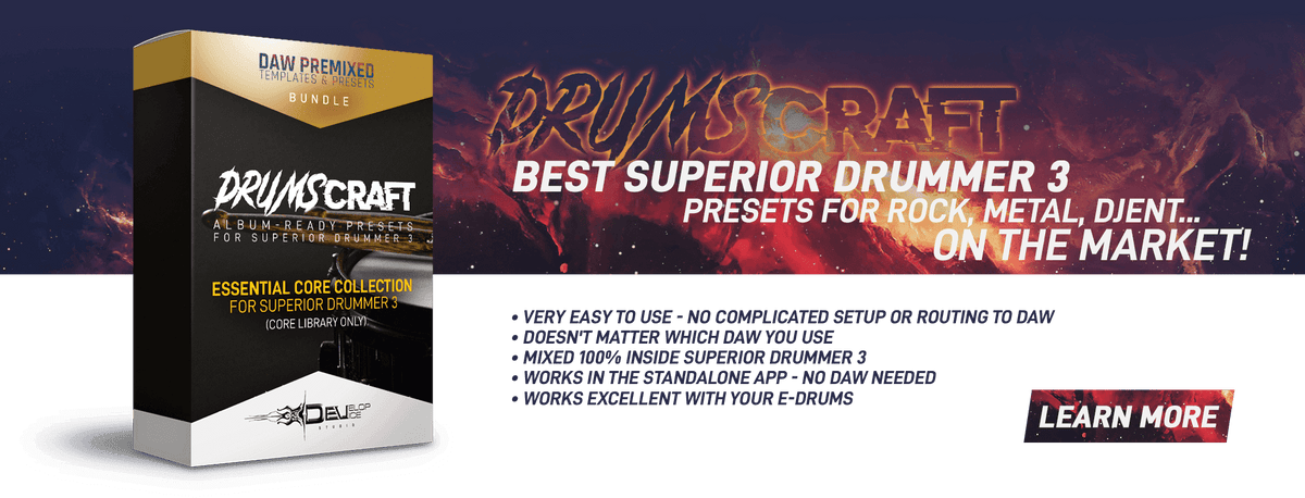 Presets For All ROCK PRESETS – Superior Drummer 3 Presets Pack